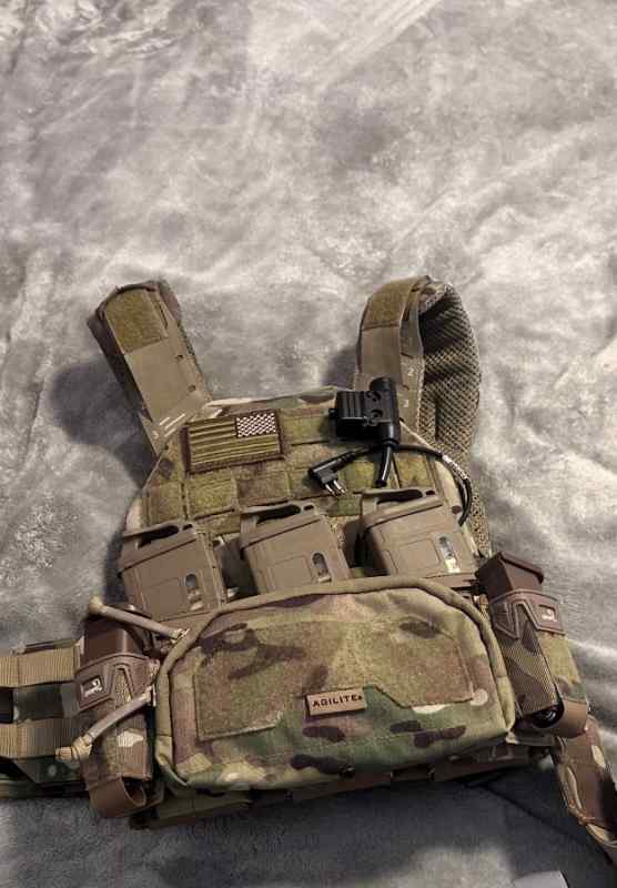 Agilite plate carrier/ Blue Alpha battle belt 